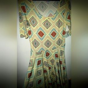 LulaRoe Nicole Pixel Diamond Dress